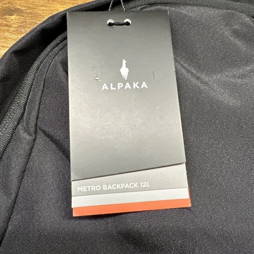 NEW Alpaka Metro Backpack 12L Black Axoflux 300D Laptop Bag Travel School NWT